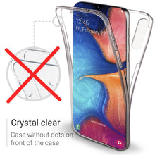 Load image into Gallery viewer, Moozy 360 Degree Case for Samsung A20e - Full body Front and Back Slim Clear Transparent TPU Silicone Gel Cover