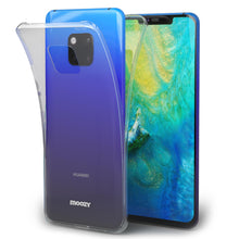 Ladda upp bild till gallerivisning, Moozy 360 Degree Case for Huawei Mate 20 Pro - Full body Front and Back Slim Clear Transparent TPU Silicone Gel Cover