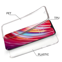 Ladda upp bild till gallerivisning, Moozy 360 Degree Case for Xiaomi Redmi Note 8 Pro - Transparent Full body Slim Cover - Hard PC Back and Soft TPU Silicone Front