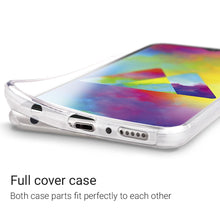 Load image into Gallery viewer, Moozy 360 Degree Case for Samsung M20 - Transparent Full body Slim Cover - Hard PC Back and Soft TPU Silicone Front