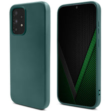 Ladda upp bild till gallerivisning, Moozy Lifestyle. Silicone Case for Samsung A53 5G, Dark Green - Liquid Silicone Lightweight Cover with Matte Finish and Soft Microfiber Lining, Premium Silicone Case