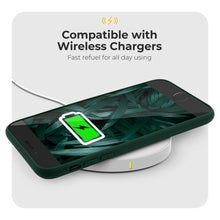 Afbeelding in Gallery-weergave laden, Moozy Minimalist Series Silicone Case for iPhone SE 2020, iPhone 8 and iPhone 7, Midnight Green - Matte Finish Slim Soft TPU Cover