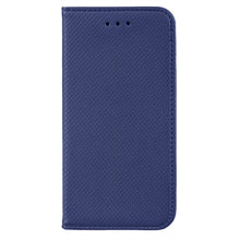 Carica l'immagine nel visualizzatore di Gallery, Moozy Case Flip Cover for iPhone SE 2020, iPhone 7, iPhone 8, Dark Blue - Smart Magnetic Flip Case with Card Holder and Stand