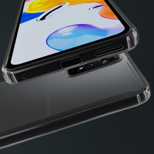 Ladda upp bild till gallerivisning, Moozy Xframe Shockproof Case for Xiaomi Redmi Note 11 and 11S - Transparent Rim Case, Double Colour Clear Hybrid Cover with Shock Absorbing TPU Rim
