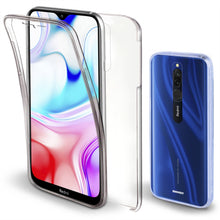 Ladda upp bild till gallerivisning, Moozy 360 Degree Case for Xiaomi Redmi 8 - Transparent Full body Slim Cover - Hard PC Back and Soft TPU Silicone Front