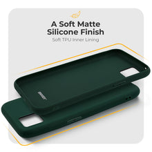 Load image into Gallery viewer, Moozy Minimalist Series Silicone Case for Oppo Find X3 Pro, Midnight Green - Matte Finish Lightweight Mobile Phone Case Slim Soft Protective TPU Cover with Matte Surface