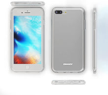 Carica l'immagine nel visualizzatore di Gallery, Moozy 360 Degree Case for iPhone 8 Plus, iPhone 7 Plus - Full body Front and Back Slim Clear Transparent TPU Silicone Gel Cover