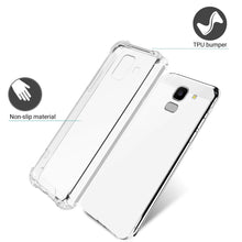 Ladda upp bild till gallerivisning, Moozy Shock Proof Silicone Case for Samsung J6, Galaxy J6 2018 - Transparent Crystal Clear Phone Case Soft TPU Cover