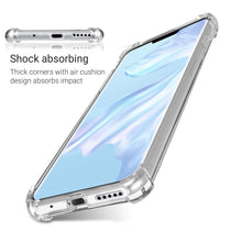 Ladda upp bild till gallerivisning, Moozy Shock Proof Silicone Case for Huawei Mate 30 Pro - Transparent Crystal Clear Phone Case Soft TPU Cover