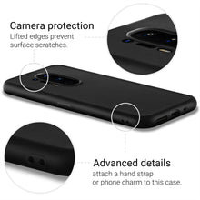 Lade das Bild in den Galerie-Viewer, Moozy Minimalist Series Silicone Case for OnePlus 8 Pro, Black - Matte Finish Slim Soft TPU Cover