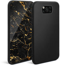 Carica l'immagine nel visualizzatore di Gallery, Moozy Minimalist Series Silicone Case for Xiaomi Poco X3 Pro and X3 NFC, Black - Matte Finish Lightweight Mobile Phone Case Slim Soft Protective TPU Cover with Matte Surface