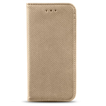 Ladda upp bild till gallerivisning, Moozy Case Flip Cover for iPhone SE 2020, iPhone 7, iPhone 8, Gold - Smart Magnetic Flip Case with Card Holder and Stand