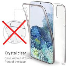 Carica l'immagine nel visualizzatore di Gallery, Moozy 360 Degree Case for Samsung S20 Plus - Transparent Full body Slim Cover - Hard PC Back and Soft TPU Silicone Front