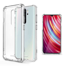 Załaduj obraz do przeglądarki galerii, Moozy Shock Proof Silicone Case for Xiaomi Redmi Note 8 Pro - Transparent Crystal Clear Phone Case Soft TPU Cover