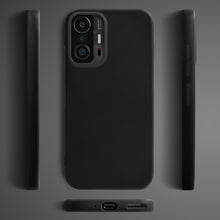 Carica l'immagine nel visualizzatore di Gallery, Moozy Lifestyle. Silicone Case for Xiaomi 11T and 11T Pro, Black - Liquid Silicone Lightweight Cover with Matte Finish and Soft Microfiber Lining, Premium Silicone Case