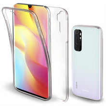 Ladda upp bild till gallerivisning, Moozy 360 Degree Case for Xiaomi Mi Note 10 Lite - Transparent Full body Slim Cover - Hard PC Back and Soft TPU Silicone Front