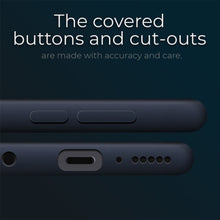 Ladda upp bild till gallerivisning, Moozy Lifestyle. Designed for Huawei P30 Lite Case, Midnight Blue - Liquid Silicone Cover with Matte Finish and Soft Microfiber Lining