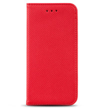 Ladda upp bild till gallerivisning, Moozy Case Flip Cover for iPhone SE 2020, iPhone 7, iPhone 8, Red - Smart Magnetic Flip Case with Card Holder and Stand