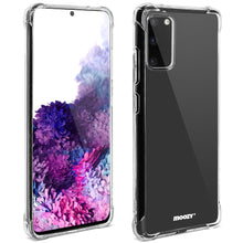 Lade das Bild in den Galerie-Viewer, Moozy Shock Proof Silicone Case for Samsung S20 - Transparent Crystal Clear Phone Case Soft TPU Cover
