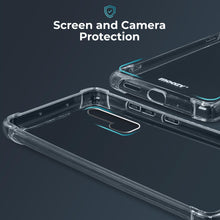 Load image into Gallery viewer, Moozy Shock Proof Silicone Case for Huawei Nova 5T and Honor 20 - Transparent Crystal Clear Phone Case Soft TPU Cover