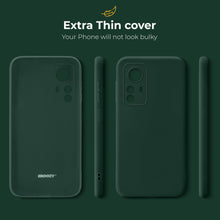 Load image into Gallery viewer, Moozy Minimalist Series Silicone Case for Xiaomi 12 and Xiaomi 12X, Midnight Green - Matte Finish Lightweight Mobile Phone Case Slim Soft Protective TPU Cover with Matte Surface