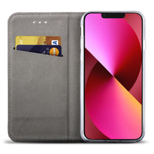 Load image into Gallery viewer, Moozy Case Flip Cover for iPhone 13 Pro, Red - Smart Magnetic Flip Case Flip Folio Wallet Case with Card Holder and Stand, Credit Card Slots10,99
