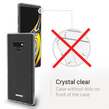 Load image into Gallery viewer, Moozy 360 Degree Case for Samsung Note 9 - Full body Front and Back Slim Clear Transparent TPU Silicone Gel Cover
