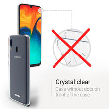Charger l'image dans la galerie, Moozy 360 Degree Case for Samsung A30 - Full body Front and Back Slim Clear Transparent TPU Silicone Gel Cover