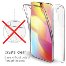 Ladda upp bild till gallerivisning, Moozy 360 Degree Case for Xiaomi Mi Note 10 Lite - Transparent Full body Slim Cover - Hard PC Back and Soft TPU Silicone Front