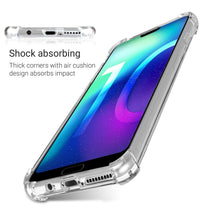 Ladda upp bild till gallerivisning, Moozy Shock Proof Silicone Case for Huawei Honor 10 - Transparent Crystal Clear Phone Case Soft TPU Cover