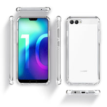 Ladda upp bild till gallerivisning, Moozy Shock Proof Silicone Case for Huawei Honor 10 - Transparent Crystal Clear Phone Case Soft TPU Cover