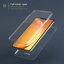 Ladda upp bild till gallerivisning, Moozy 360 Degree Case for iPhone 11 Pro Max - Full body Front and Back Slim Clear Transparent TPU Silicone Gel Cover