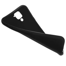 Cargar imagen en el visor de la galería, Moozy Minimalist Series Silicone Case for Xiaomi Redmi Note 9, Black - Matte Finish Slim Soft TPU Cover