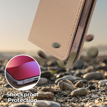 Charger l'image dans la galerie, Moozy Case Flip Cover for Xiaomi 12 Pro, Gold - Smart Magnetic Flip Case Flip Folio Wallet Case with Card Holder and Stand, Credit Card Slots, Kickstand Function