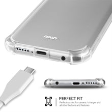 Ladda upp bild till gallerivisning, Moozy Shock Proof Silicone Case for Samsung M20 - Transparent Crystal Clear Phone Case Soft TPU Cover