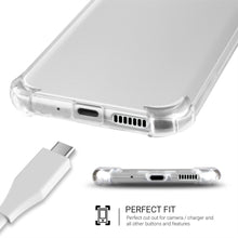 Charger l'image dans la galerie, Moozy Shock Proof Silicone Case for Huawei P10 Lite - Transparent Crystal Clear Phone Case Soft TPU Cover