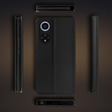 Load image into Gallery viewer, Moozy Case Flip Cover for Honor 50 / Huawei Nova 9, Black - Smart Magnetic Flip Case Flip Folio Wallet Case with Card Holder and Stand, Credit Card Slots, Kickstand Function