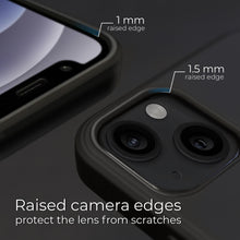Lade das Bild in den Galerie-Viewer, Moozy Lifestyle. Silicone Case for iPhone 13 Mini, Black - Liquid Silicone Lightweight Cover with Matte Finish