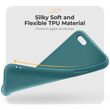 Afbeelding in Gallery-weergave laden, Moozy Minimalist Series Silicone Case for iPhone SE 2020, iPhone 8 and iPhone 7, Blue Grey - Matte Finish Slim Soft TPU Cover