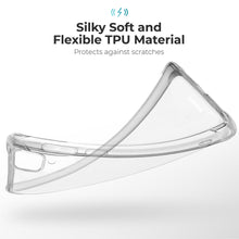Ladda upp bild till gallerivisning, Moozy Shock Proof Silicone Case for Huawei P40 Lite - Transparent Crystal Clear Phone Case Soft TPU Cover