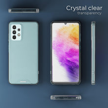 Ladda upp bild till gallerivisning, Moozy Xframe Shockproof Case for Samsung A33 5G - Transparent Rim Case, Double Colour Clear Hybrid Cover with Shock Absorbing TPU Rim