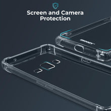 Load image into Gallery viewer, Moozy Shock Proof Silicone Case for Samsung J3 2016 - Transparent Crystal Clear Phone Case Soft TPU Cover