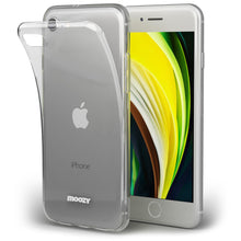 Carica l'immagine nel visualizzatore di Gallery, Moozy 360 Degree Case for iPhone SE 2020, iPhone 8, iPhone 7 - Full body Front and Back Slim Clear Transparent TPU Silicone Gel Cover