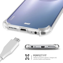 Ladda upp bild till gallerivisning, Moozy Shock Proof Silicone Case for Huawei Mate 30 - Transparent Crystal Clear Phone Case Soft TPU Cover