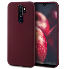 Load image into Gallery viewer, Moozy Minimalist Series Silicone Case for Oppo A9 2020, Wine Red - Matte Finish Slim Soft TPU Cover