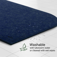 Cargar imagen en el visor de la galería, VILSTO Felt Fabric Place Mats, Dining Table Dinner Sets, Placemats and Coasters Set with Cutlery Holder, 18 Piece Set, Kitchen Mat, Dark Blue