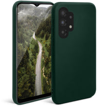 Ladda upp bild till gallerivisning, Moozy Minimalist Series Silicone Case for Samsung A32 5G, Midnight Green - Matte Finish Lightweight Mobile Phone Case Slim Soft Protective TPU Cover with Matte Surface