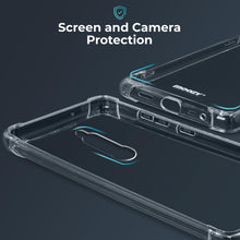Ladda upp bild till gallerivisning, Moozy Shock Proof Silicone Case for Xiaomi Redmi 8 - Transparent Crystal Clear Phone Case Soft TPU Cover