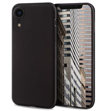Cargar imagen en el visor de la galería, Moozy Lifestyle. Designed for iPhone XR Case, Black - Liquid Silicone Cover with Matte Finish and Soft Microfiber Lining