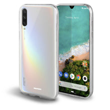 Ladda upp bild till gallerivisning, Moozy 360 Degree Case for Xiaomi Mi A3 - Transparent Full body Slim Cover - Hard PC Back and Soft TPU Silicone Front